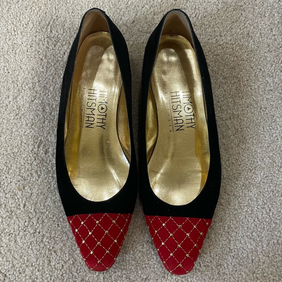 Timothy Hitsman Shoes - Vintage Timothy Hitsman Velvet and Suede Flats Size 6
